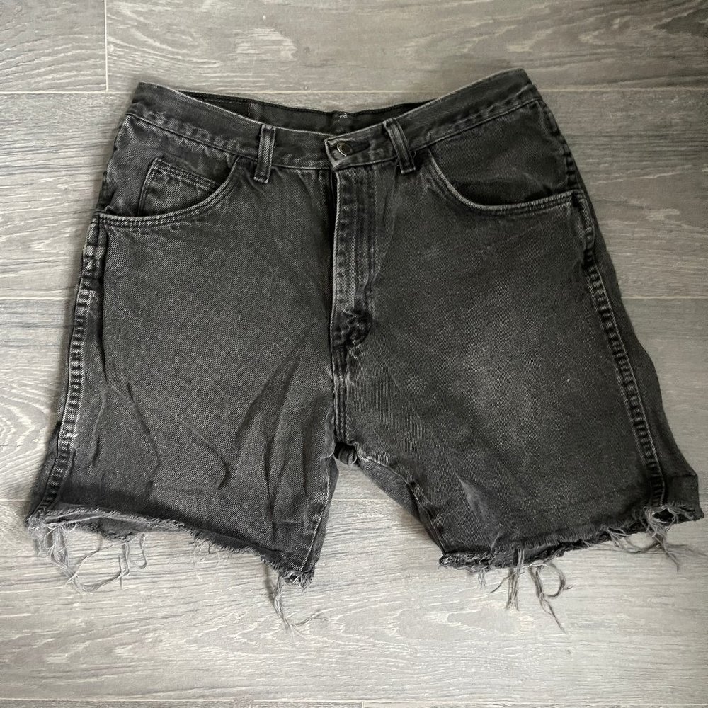 Wrangler - Vintage Dark Denim Cut-Off Short - Mens Size 31 Waist